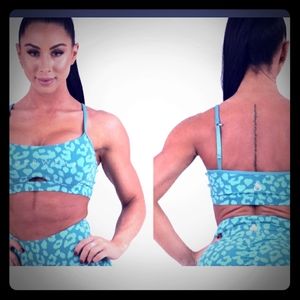 NWT RYDERWEAR Animal print sports bra
